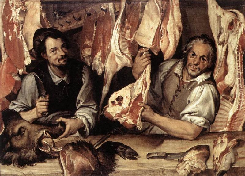 PASSEROTTI, Bartolomeo The Butcher's Shop a Sweden oil painting art